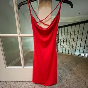 super sexy red dress with cute back